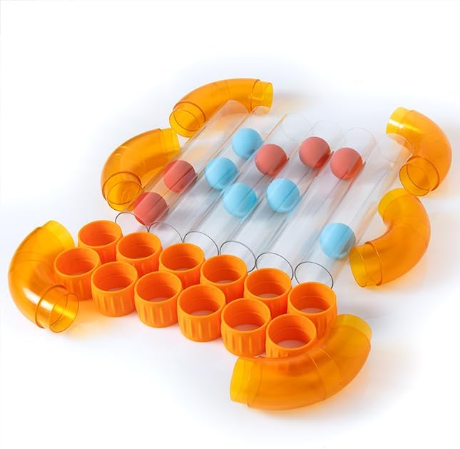 Fat Brain Toys Air Toobz Expansion Pack with extra tubes and connectors for bigger air-powered builds