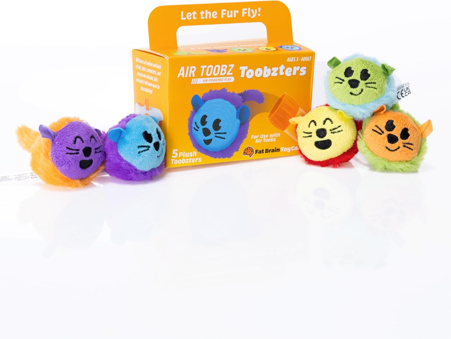 Fat Brain Toys Air Toobz Toobzsters 5 Pack of soft plush characters made for the Air Toobz world